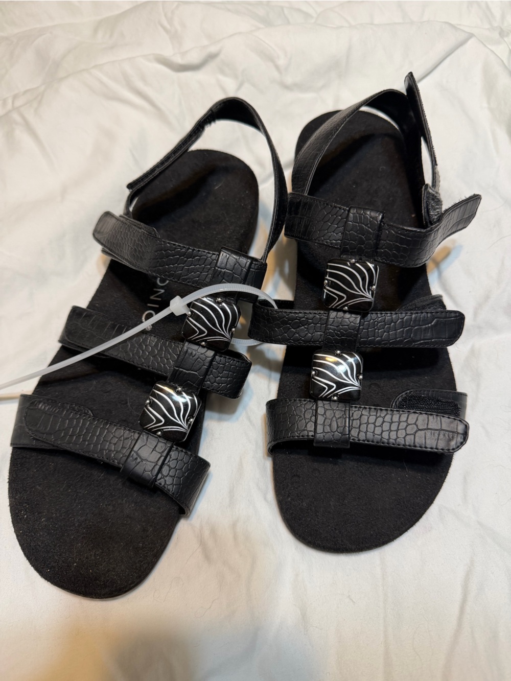 Vionic Women’s Adjustable Comfort Sandals Black Size 10 Orthotic - Picture 4 of 6